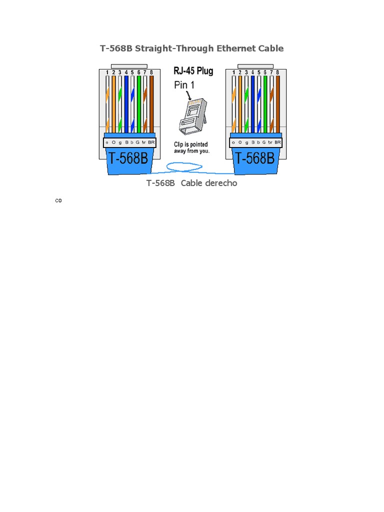 T-568B Ethernet Cable Colors | PDF