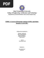 Topic I Layers of Protection and Analysis - Safety Integrity Level