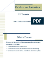 Financial Markets and Institutions: P.V. Viswanath