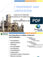 Water Treatment and Purification: Fakultas Teknik Universitas Wahid Hasyim