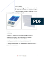 F 24Reagent/Gelcardincubator