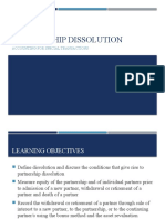 Partnership Dissolution: Accounting For Special Transactions