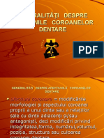 2014 curs 1  GENERALITĂŢI   DESPRE AFECŢIU NILE   COROANELOR   DENTARE