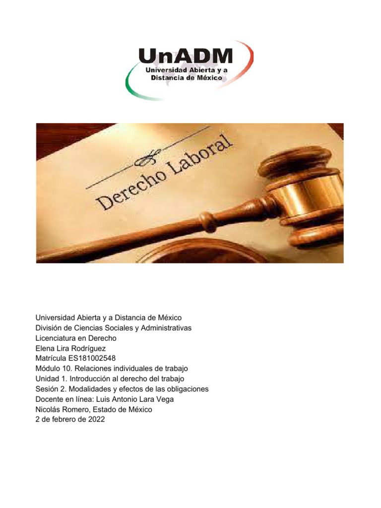 Derechos y obligaciones laborales en México | PDF | Derecho laboral ...