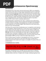 Chemiluminescence Spectroscopy: CH CH F