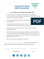 Energy Smart Squad Student Agreement - REVSIED