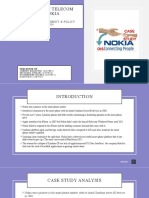 A Case Study of Telecom Sector: Nokia: Subject: Macro Environment & Policy Pgdex Vlfm04