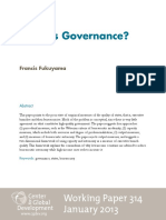 What Is Governance?: Working Paper 314 January 2013