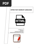 Hyper Text Markup Language: U. Rangith Instructor Vocational Training Center Vocational Training Authority of Sri Lanka