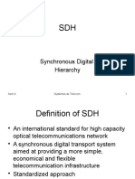 Synchronous Digital Hierarchy: Sem.9 Systèmes de Télécom. 1