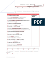 FT - Funções Sintáticas - Comp Nome