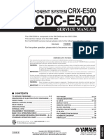 Yamaha CDCE 500 Service Manual