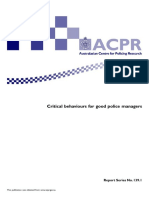 ACPR - Critical Behaviours For Good Police Managers