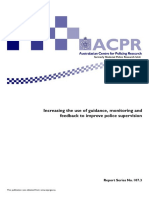 ACPR - Guidance, Monitoring and Feedback To Improve Police Supervision