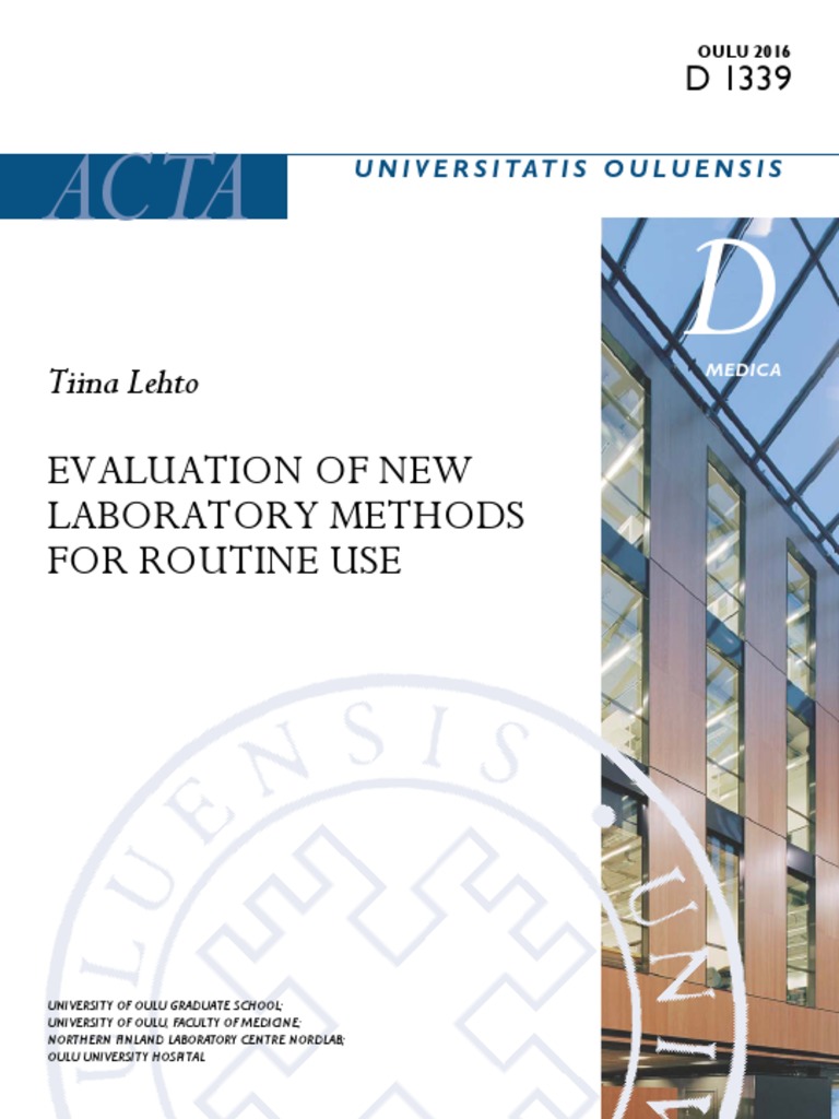 Evaluation of New LAB Methods | PDF | Accuracy And Precision | White ...
