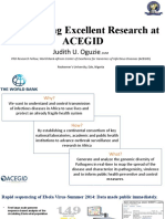 Highlighting Excellent Research at Acegid: Judith U. Oguzie