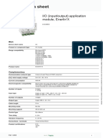 Product Data Sheet: I/O (Input/output) Application Module, Enerlin'X