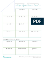 Solving Two-Step Equations: Level 2: Solve Each Equation