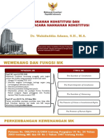 (Powerpoint) Hukum Acara Mahkamah Konstitusi - Dr. Wahiduddin Adams, S.H., M.A.