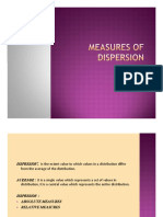 Measures of Dispersion