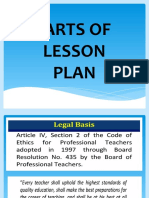 Parts of Lesson Plan