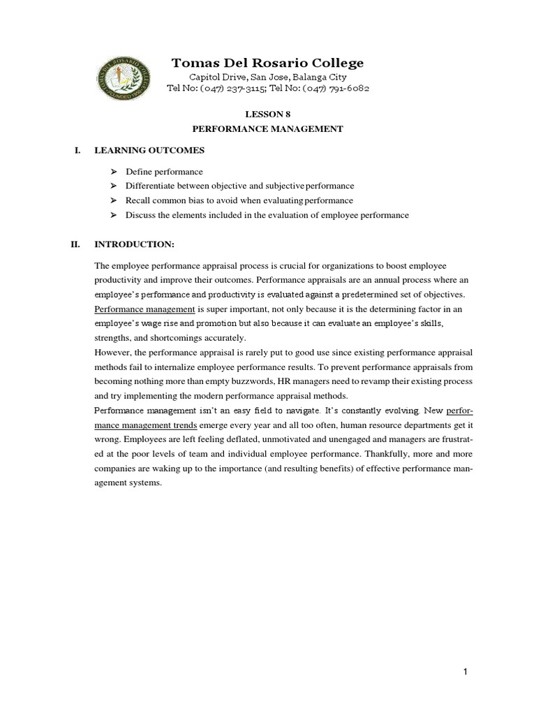 Topic+8 +Performance+Management | PDF | Performance Appraisal | Psychology
