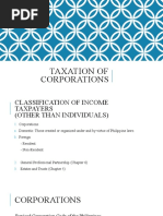 Taxation of Corporations