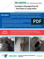 Corroded or Damaged Fuel Oil Vent Pipes in Cargo Holds: Description
