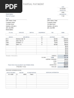 IC Invoice With Partial Payment 9174