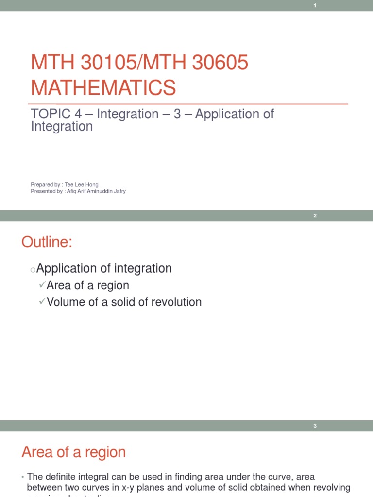Integration Applications Guide | PDF | Differential Geometry ...