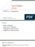 MTH30105/MTH30605 Mathematics: TOPIC 4 - Integration