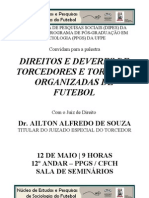 Convite Ailton Alfredo Nucleo de Sociologia Do Futebol