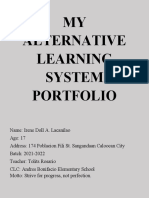 My Alternative Learning System Portfolio