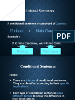 Conditional Sentences: If-Clause Main Clause