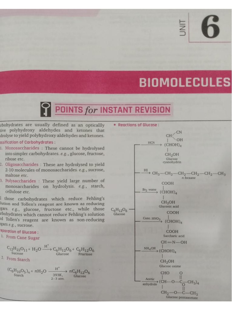 Biomolecules Chemistry | PDF