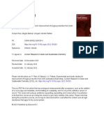 Journal Pre-Proof: Current Research in Green and Sustainable Chemistry