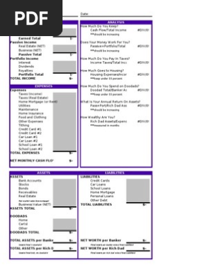 Personal Financial Statement