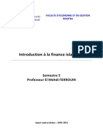Support - Introduction à la finance islamique - Correction chapitre 5