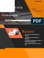 La Fiscalité Et La Politique Économique - Exposé - FI