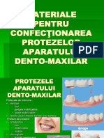 Curs Materiale pentru confectionarea protezelor dentare