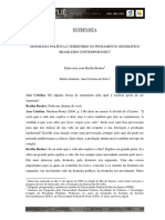 Entrevista com pioneira da Geografia Política brasileira