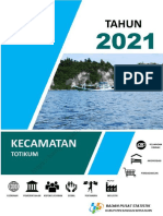 Kecamatan Totikum Dalam Angka 2021