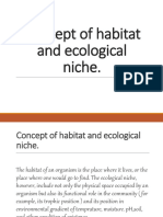 ( K 3) Concept of Habitat and Niche