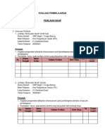 Evaluasi Pembelajaran RPP 1 Santi Wirabuana, S.PD