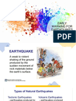 Early Warning Systems for Earthquakes