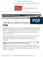 Tubo de Aço Carbono Schedule - NBR 5590 - Grupo Aparecida Tubos