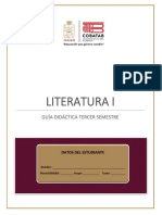 Literatura I Literatura I: Guía Didáctica Tercer Semestre