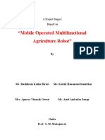 "Mobile Operated Multifunctional Agriculture Robot": A Project Stage-I Report On