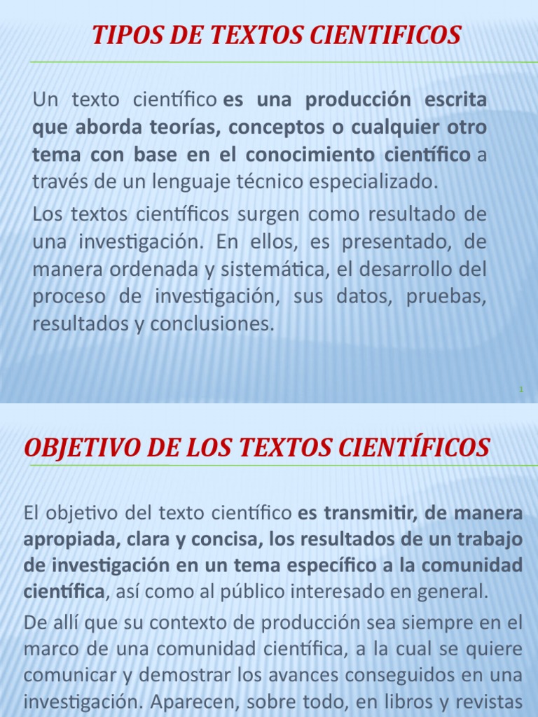 5.5 Tipos de Textos Cientificos | PDF | Conocimiento | Science