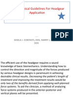 Bio Mechanical Guidelines For Headgear Application